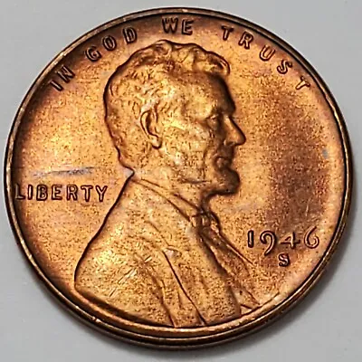 #2 GEM Business UnCirculated++ Low Mintage 1946 S Lincoln Wheat Cent  • $8