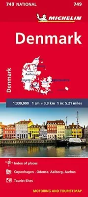 £7.78 • Buy Denmark - Michelin National Map 749: Map (Michelin National  By Michelin New Map