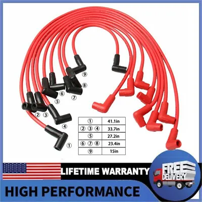 Distributor Coil Spark Plug Wires For Chevy Small Block 305 307 327 350 400 HEI • $33.99