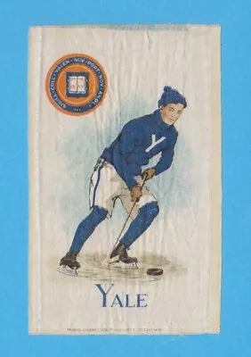 C1910s S22 Murad Cigarettes Tobacco Silk YALE UNIVERSITY  Hockey Player • $89.50