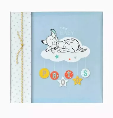 4 X6 (10x15cm) Baby Boy Photo Album Slip-In Memo 200 Photos Disney BAMBI • £13