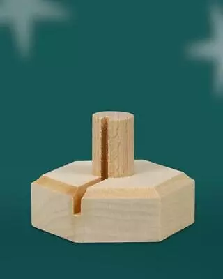 £6.28 • Buy Tree Jewelry Accessories Holder 6x3.5x6 Cm New Christmas Tree Tip Tree Hanging Wood