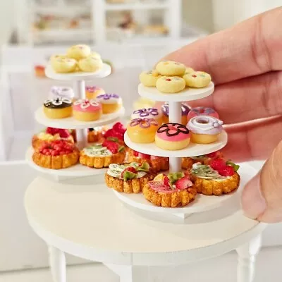 Miniature Cake Bakery Sweet Set Collectibles Dollhouse Food Kitchen Decoration • $47.99