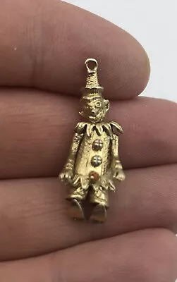 Well Modelled Vintage 9ct Gold Articulated Clown Charm/Pendant. 5.6g London 1968 • £185