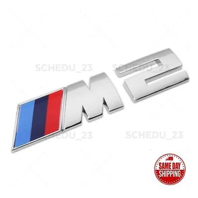 F87 Chrome BMW M2 Logo Emblem Badge Trunk Lid M Power Performance Sport • $25.99
