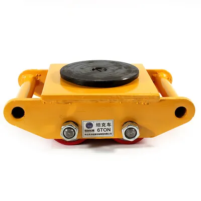 6T Machinery Mover Heavy Machine 360° Rotation Dolly Moving Equipment 13200lbs • $30.41