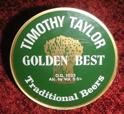 VINTAGE Timothy Taylor Brewery HAND PULL BEER PUMP CLIP  Golden Best • £9.99