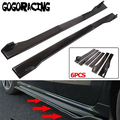 89.5  For Universal Car Side Skirt Extension Rocker Panel Body Kit Lip Splitters • $37.95