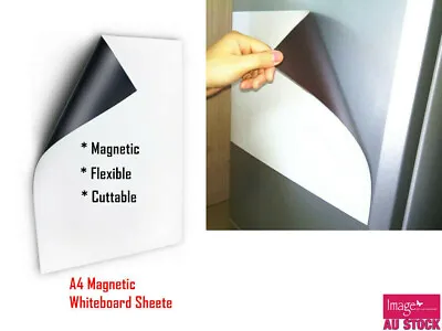 $6.49 • Buy A4 Fridge Magnetic Whiteboard Sheet Message Board Memo YW