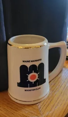 Maine Mariners Hockey Booster Club Stien Mug 1980s. • $50