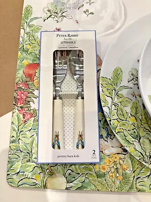 Disney Easter Holiday Pottery Barn Utensil School Party Peter Rabbit Bunny - • $26.97