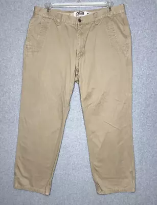 Mountain Khakis Pants Relaxed Fit Mens Size 38 Tan Cotton Casual Outdoor Hiking • $24.99