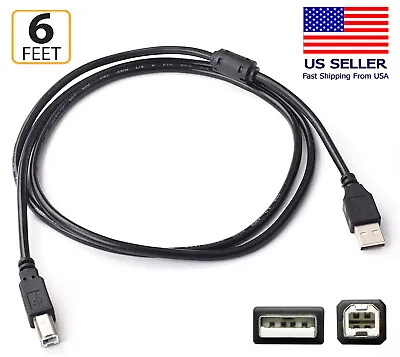 6FT USB 2.0 Cable For Yamaha Keyboard Synthesizers:PSR-2100 PSR-3000 PSR-A5000 • $9.49