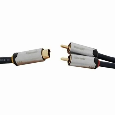 S Video 4 Pin Male Plug To 2 X RCA Male Plug Cable 1.5M • $9.95