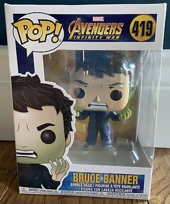 Funko Pop! - Marvel - Avengers Infinity War - Bruce Banner - #419 Vinyl Figure • £8