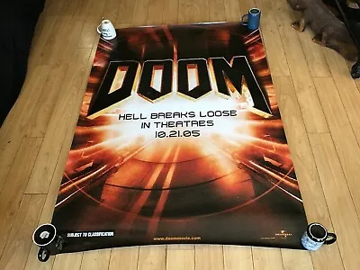 Vinyl Movie Bus Shelter Ad Poster/Banner Huge Rolled - DOOM 47  X 67  • $32.98