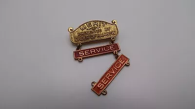 Vintage Masonic Order Of Rainbow Merit Service Ladder 2.7cm Badge Pin • $8