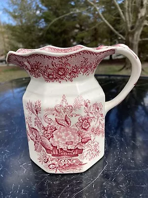 Vtg 5” Masons English Ironstone Cream Milk Pitcher Ascot  Pattern • $22.99