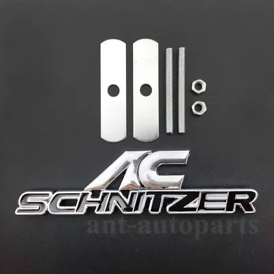 Metal AC Schnitzer  Emblems Car Grille Badges Auto Trunk Rear Tailgate • £10.86