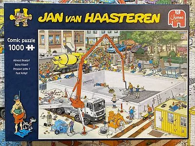 Jan Van Haasteren Almost Ready Jigsaw Puzzle 1000 Pieces Complete Used • £4.99