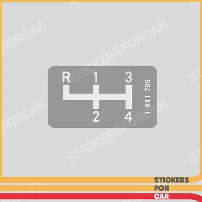 BMW 4 Speed Gearbox Info Stickers E21 E12 E23 E24 E28 E30 Aufkleber 1811705 • $15