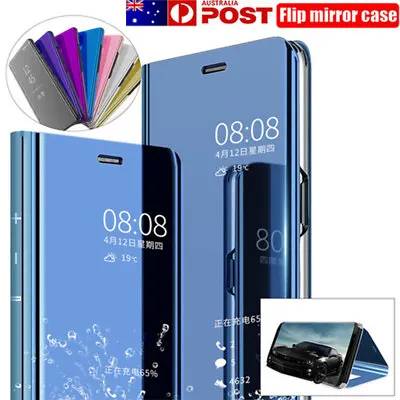 For OPPO A76 A16S A54S A94 A74 A15 Find X5 X3 X2 Pro A72 Mirror Case Flip Cover • $11.51