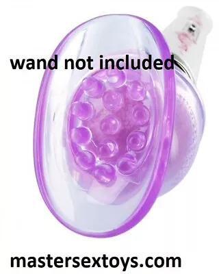 Lily Pod Massage Wand Essentials Attachment Purple TPE Massager Free USA S&H New • $25.53