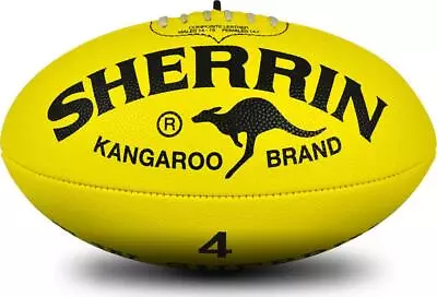Sherrin Kangaroo Brand Size 4 Football - Yellow • $29