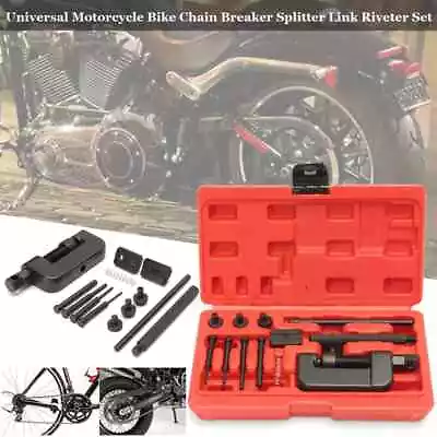 13pc Motorbike Bike Chain Breaker Splitter Link Riveter Riveting Cutter Tool Set • $21