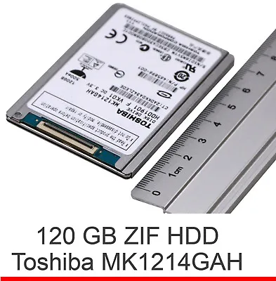 120 GB 18   45cm Zif Ide Pata Toshiba MK1214GAH HDD1091 Hard Drive • £62.45