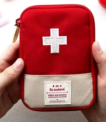 £3.99 • Buy Portable Red Mini First Aid Kit Medical Storage Bag Emergency Bag Case 🇬🇧