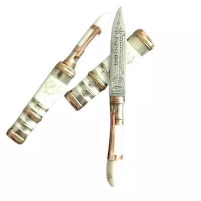 Knife Amulet Lp Thai Magic Power Talisman Holy Meed Sword Mor Protection Dagger • $34.92