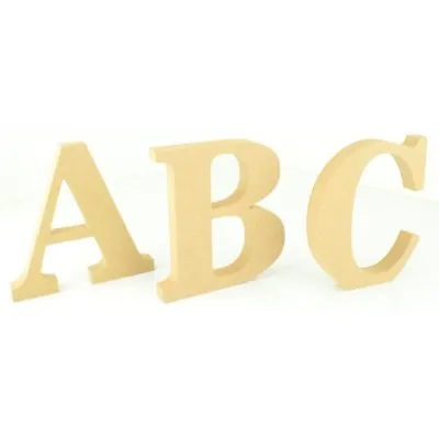 Free Standing Wooden MDF Craft Letters 18mm Thickness 10cm 15cm 20cm BT News • £2