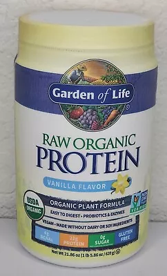 $31 • Buy Garden Of Life RAW Organic Protein Plant Formula Vanilla 21.86 Oz (BB 2/2024) 