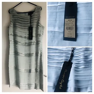 Phase Eight Aqua Blue Layered Dress UK Size 10/12 - RRP £150 • £26.90