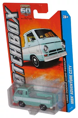 Matchbox MBX Adventure City (2012) Blue 1966 Dodge A100 Pickup Toy Truck 11/120 • $10.98