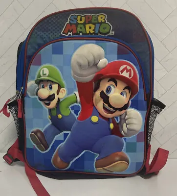 Super Mario Brothers Backpack With Mario And Luigi Childrens School Backpack • $14.99