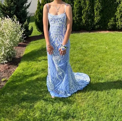 Sherri Hill Elegant Prom Dress Size 6 - Periwinkle • $300