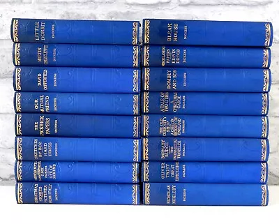 Antique Vintage Complete Set Of 16 Charles Dickens Volumes Works Books 1930s • £175