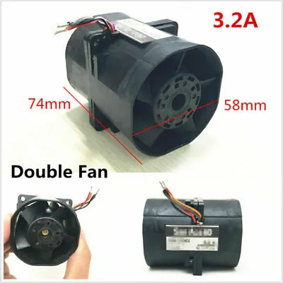 Car Electric Turbine Turbo Double Fan Super Charger Boost Intake Fans ACE60 3.2A • $20.71