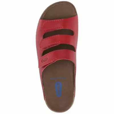 New Wolky Nomad Leather Slide Women's Sandals In Red Size 38 Comfort Shoes • $89.95