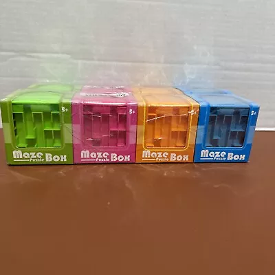 Maze Money Box 3  NIB 8 Pack Puzzle For Birthday Gift Holder Unique Money Gift • $21.95