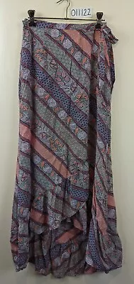 Tigerlily Multicolour Boho Maxi Wrap Skirt Size 6 • $44.95