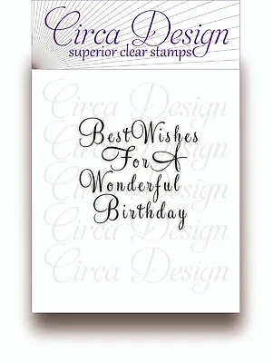 £5.15 • Buy Clear Unmounted Birthday Verse Sentiment Rubber Stamp For Craft Projects. BDVS30