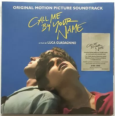 OST - CALL ME BY YOUR NAME 2LP TRANSLUCENT PINK COLOURED - New Vin - K11501z • $105.66