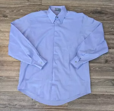 VTG Versace Classic V2 Shirt Mens Lavender LS Made In Italy Button Up - 15.5 • $38.97