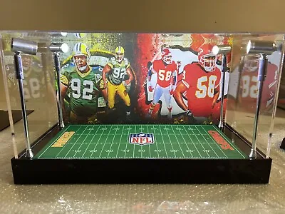 Reggie White & Derrick Thomas  Premium 2 Mini Helmet Display Case W/ LED Lights • $299.19