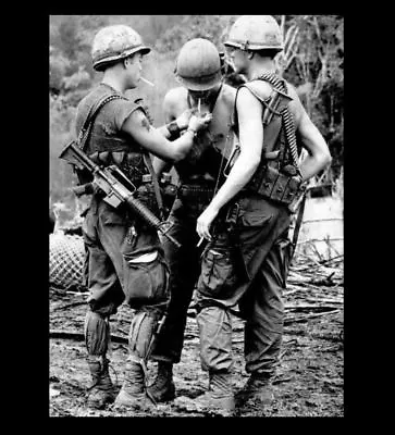 Vietnam War US Army Smoke Break PHOTO 1st Cavalry Troops Smoking Cigarettes • $4.28