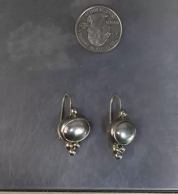 CrazieM Sterling 925 Silver Vintage Southwest Estate Dangle Earrings 10.7g X19 • $9.09