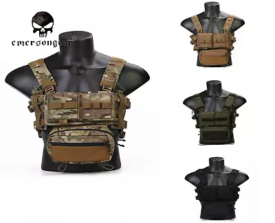 Emerson MK3 Modular Light Weight Chest Rig Micro Fight Chissis 5.56 Mag Pouch • $90.11